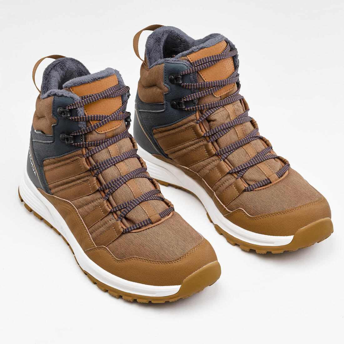 Botas de senderismo impermeables y cálidas cafés para hombre NH500 Mid - Image 5