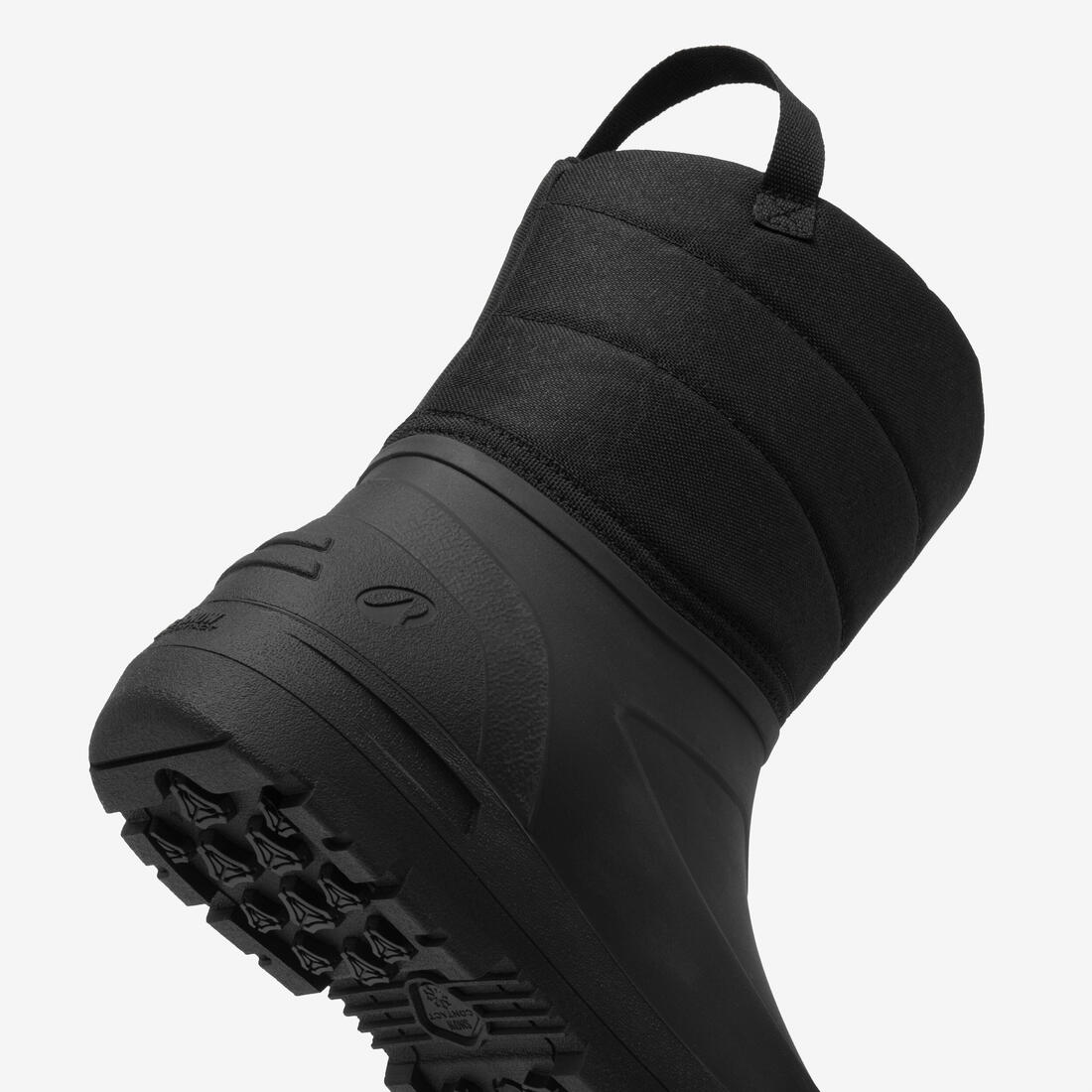 Botas de senderismo nieve cálidas impermeables hombre, NH100 Mid negro - Image 5