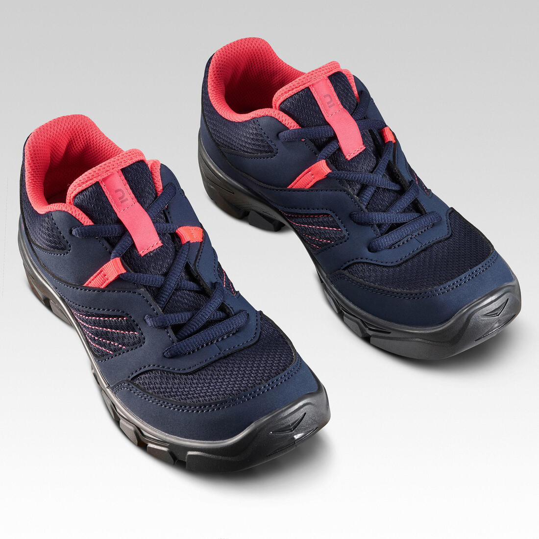 Botas de senderismo niños con agujetas MH100 caña baja azul coral 35 al 38 - Image 3