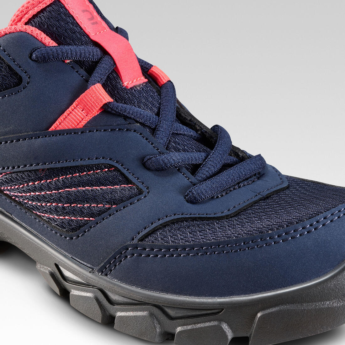 Botas de senderismo niños con agujetas MH100 caña baja azul coral 35 al 38 - Image 6