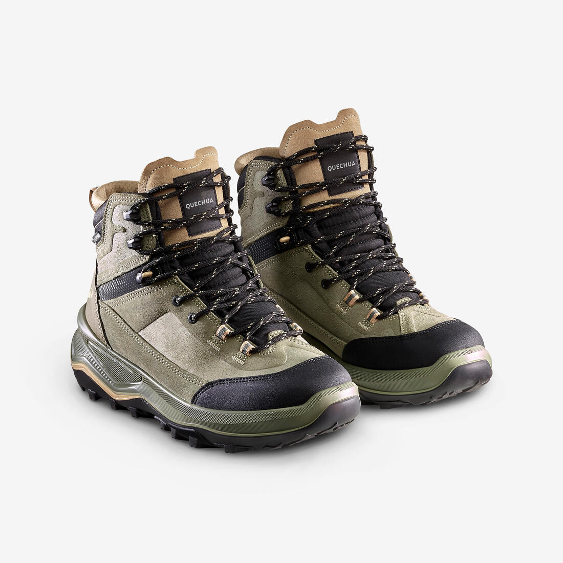 Botas de trekking de piel impermeables para mujer MT100 - Image 2