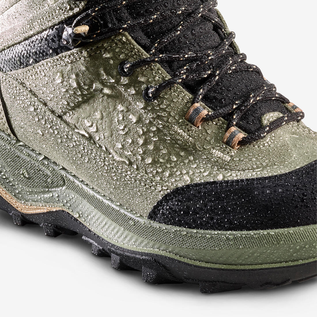 Botas de trekking de piel impermeables para mujer MT100 - Image 3