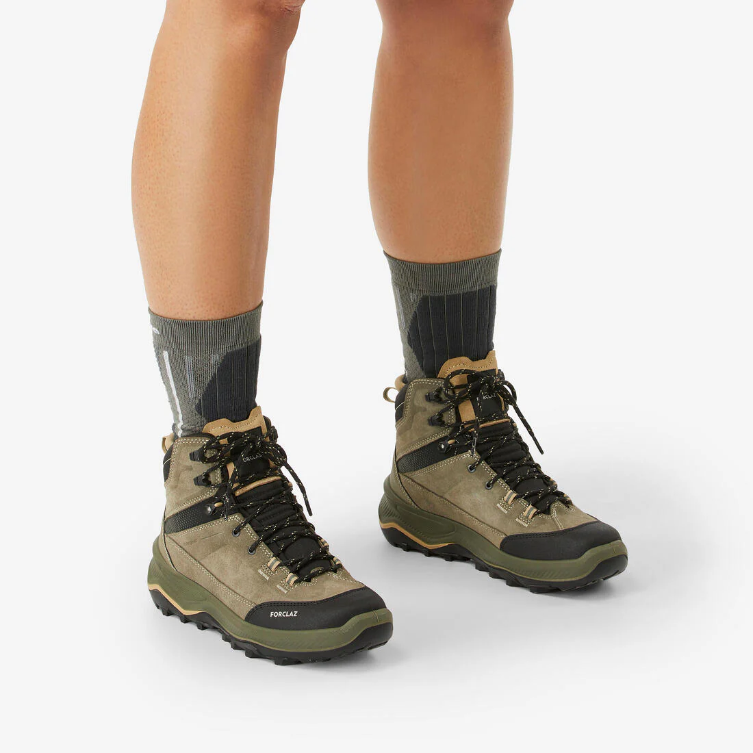 Botas de trekking de piel impermeables para mujer MT100 - Image 6