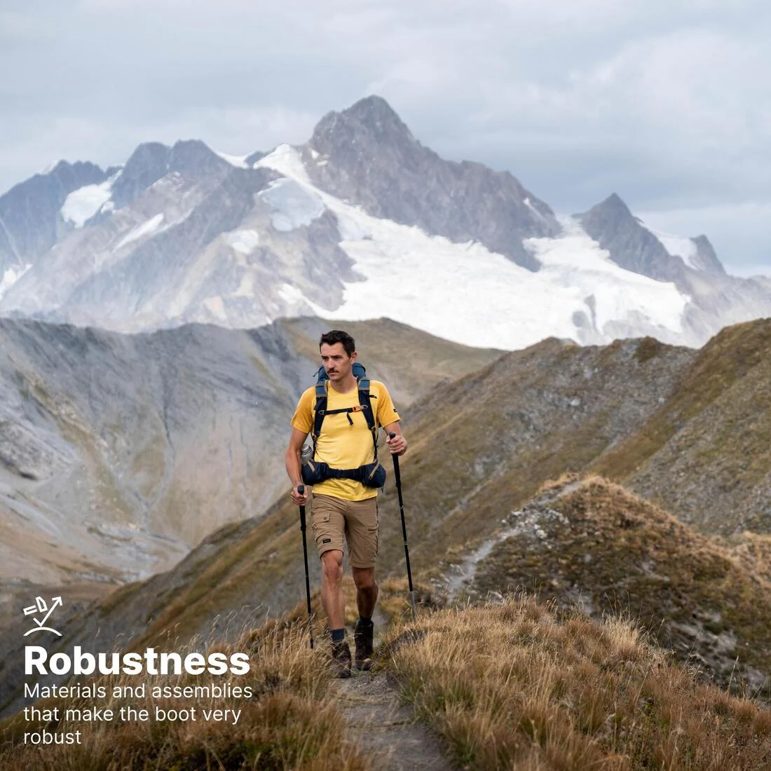 BOTAS DE TREKKING PIEL IMPERMEABLES - MT500 - HOMBRE CAÑA ALTA - Image 11