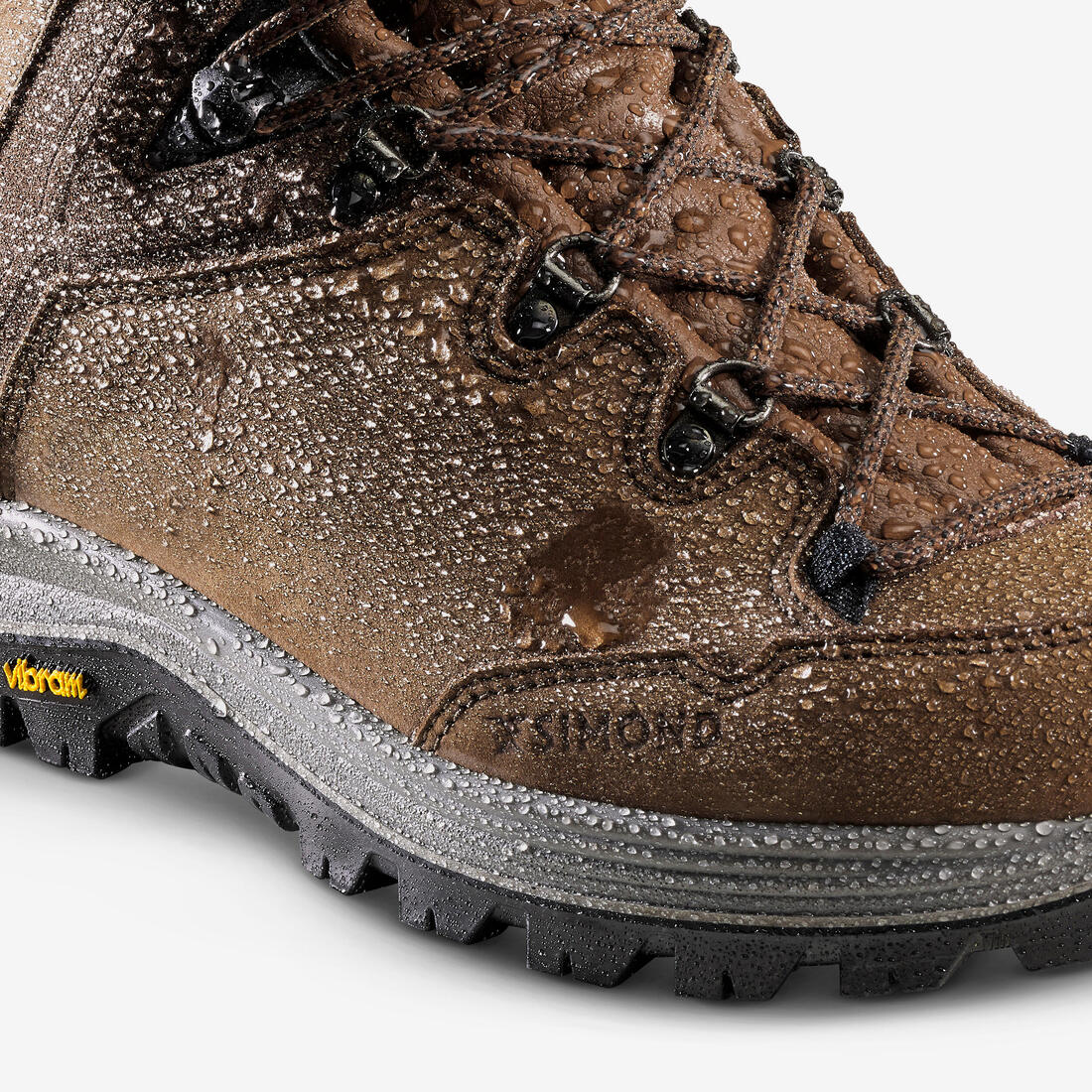 BOTAS DE TREKKING PIEL IMPERMEABLES - MT500 - HOMBRE CAÑA ALTA - Image 3