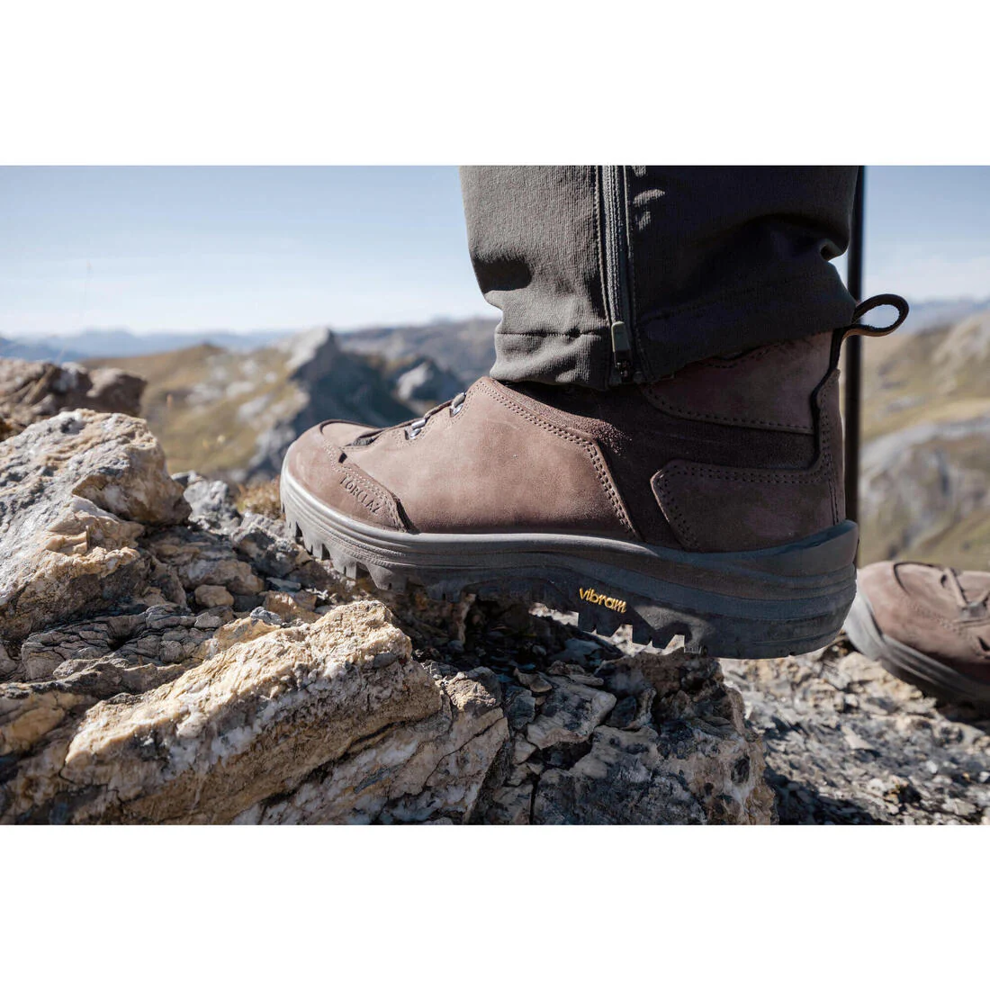 BOTAS DE TREKKING PIEL IMPERMEABLES - MT500 - HOMBRE CAÑA ALTA - Image 8