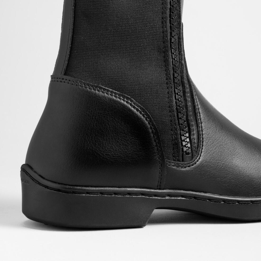 Botas Equitación 500 Adultos Negro Sintético - Image 2