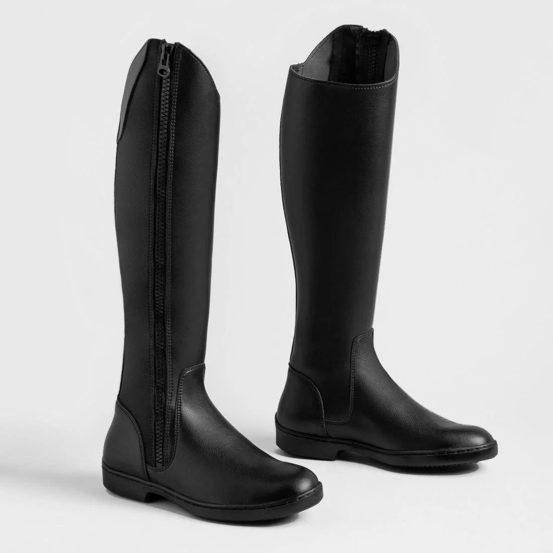 Botas Equitación 500 Adultos Negro Sintético - Image 7