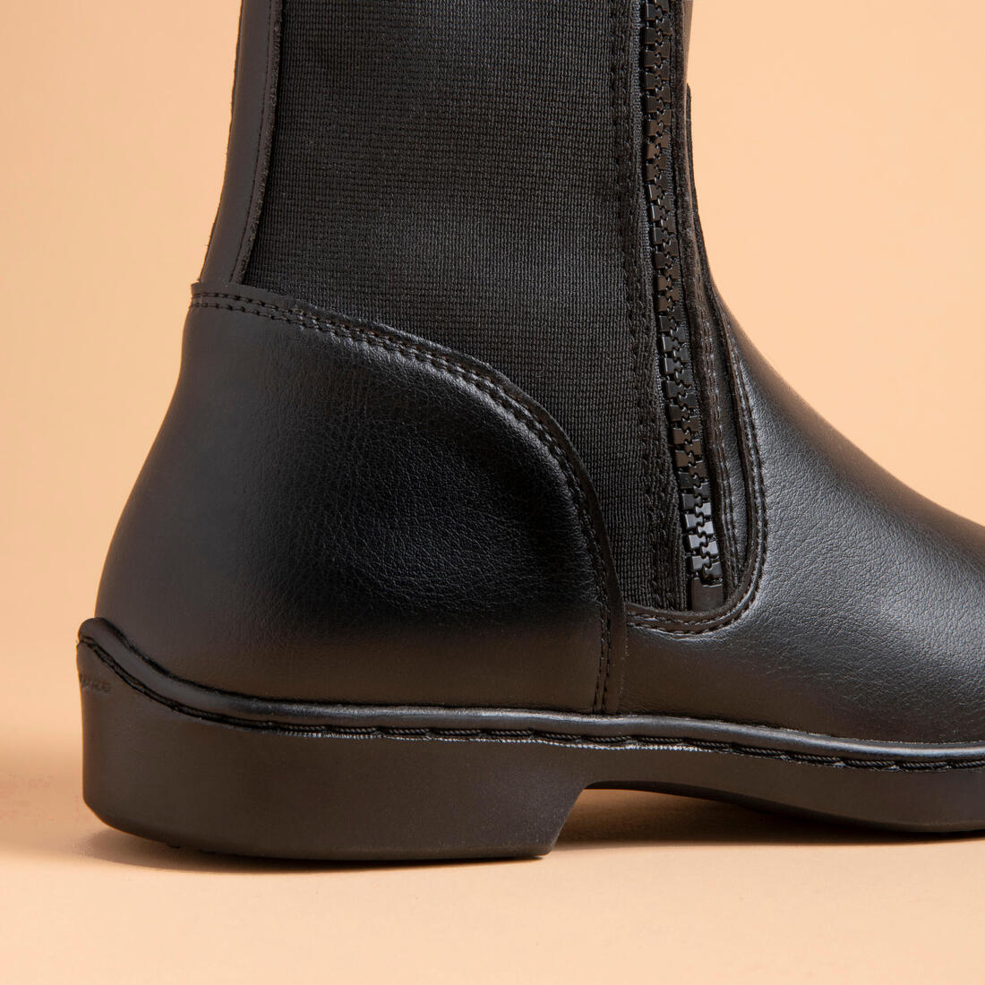 Botas Equitación 500 Adultos Negro Sintético - Image 8
