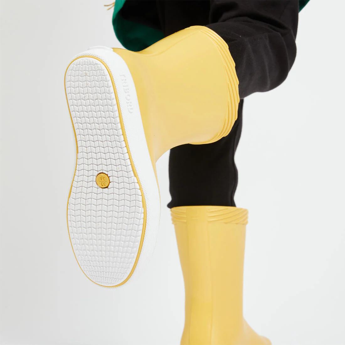 Botas impermeables amarillas para niños 100 - Image 14