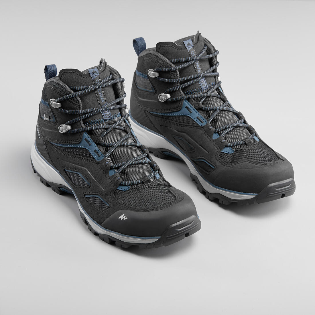 Botas impermeables de senderismo en montaña negras para hombre MH100 MID