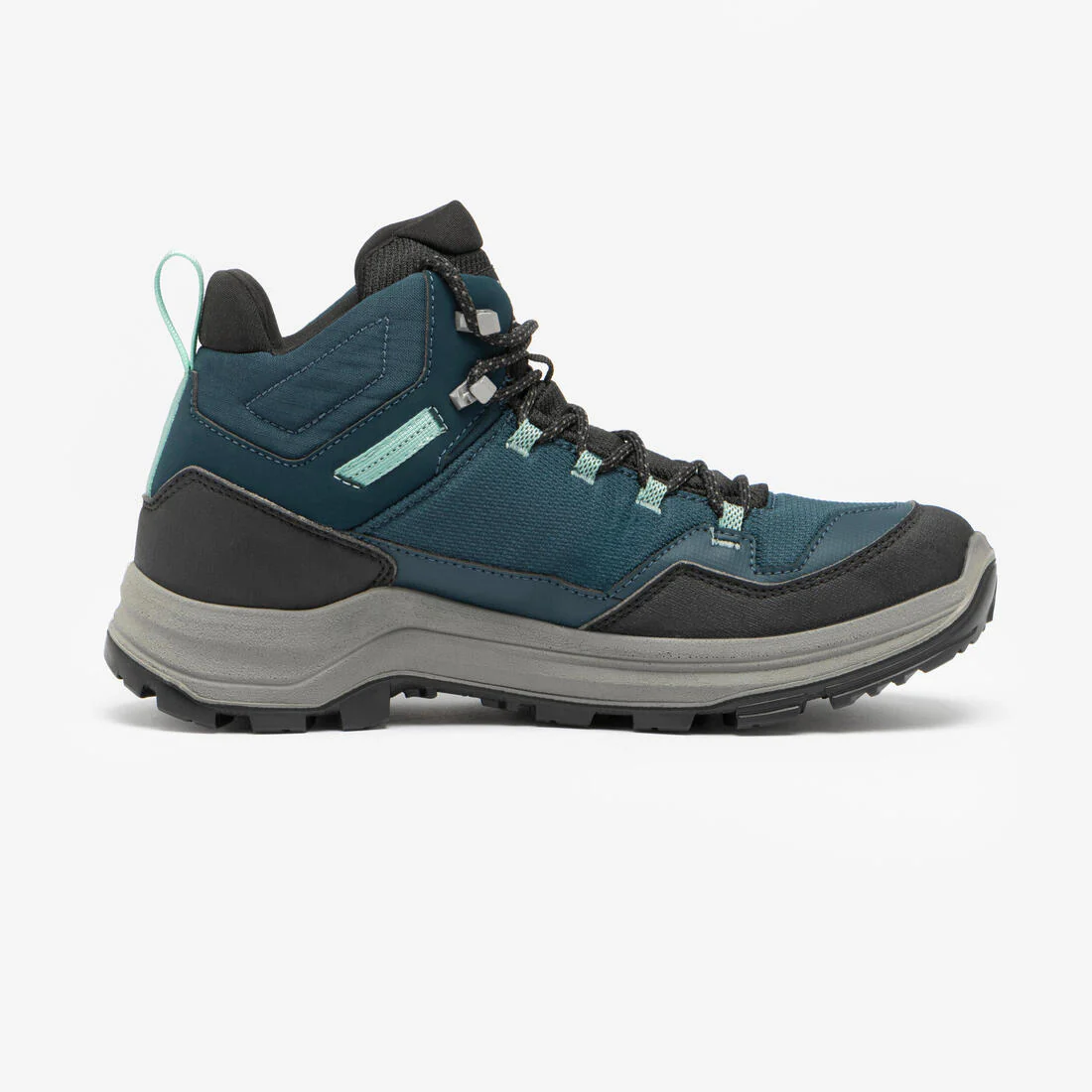 Botas impermeables de senderismo en montaña verdes para mujer MH100 Mid - Image 10