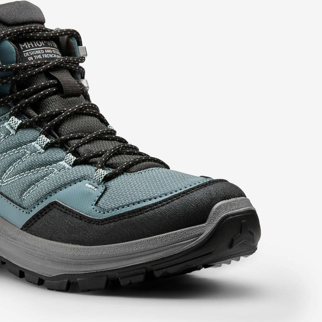 Botas impermeables de senderismo en montaña verdes para mujer MH100 Mid - Image 8