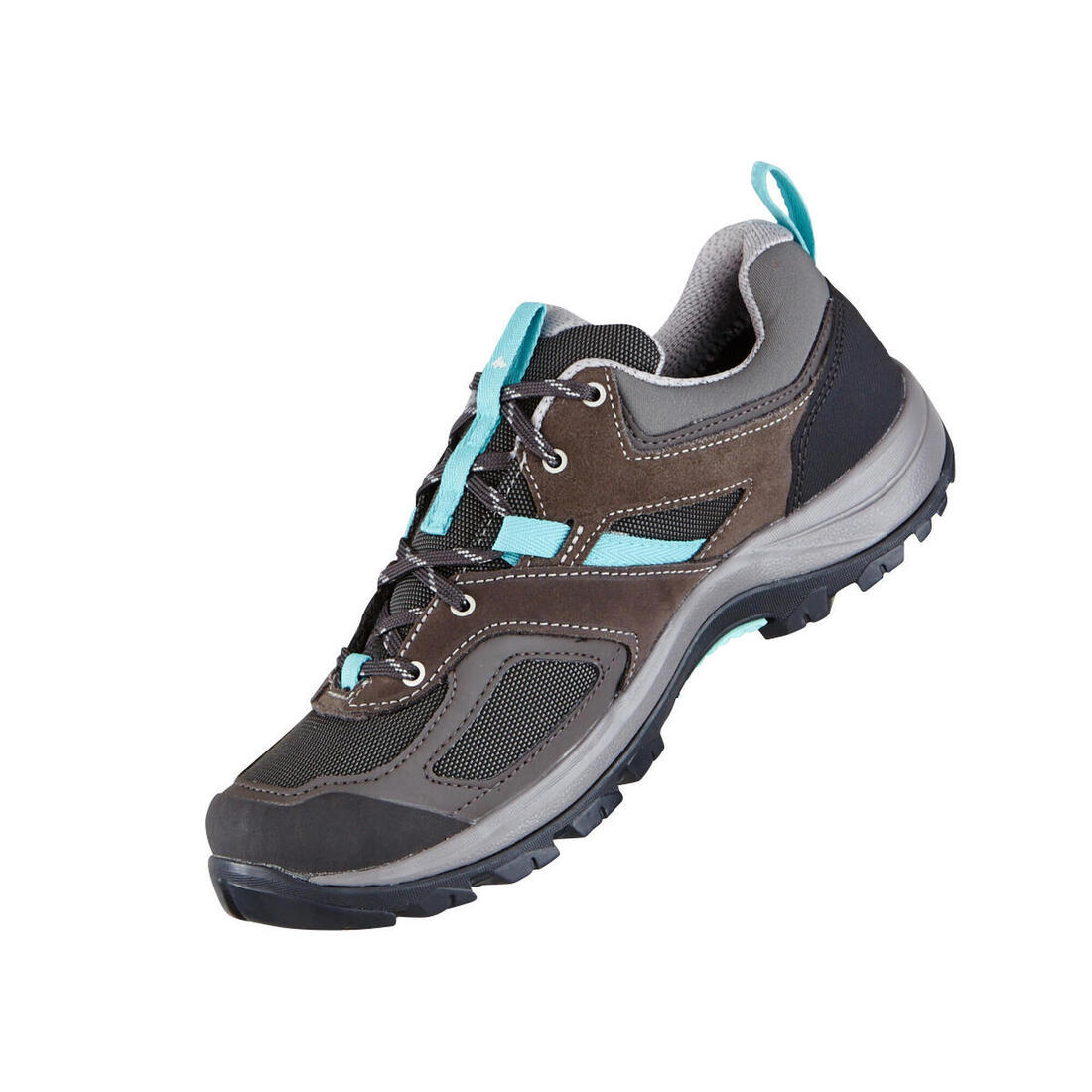 Botas impermeables de senderismo montaña grises/azules para mujer MH100 WTP - Image 28