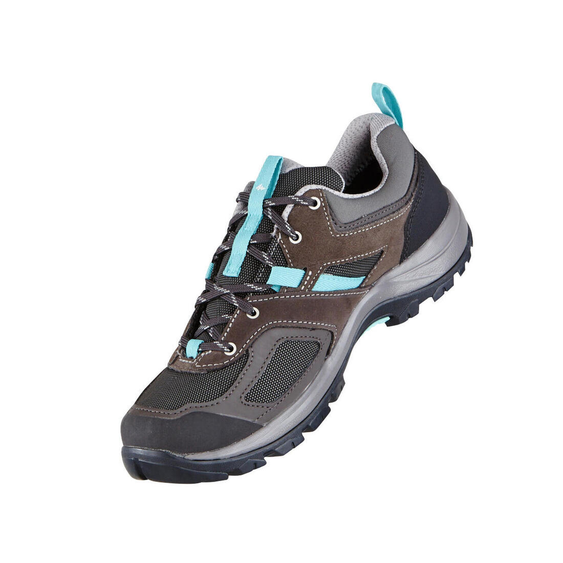 Botas impermeables de senderismo montaña grises/azules para mujer MH100 WTP - Image 29