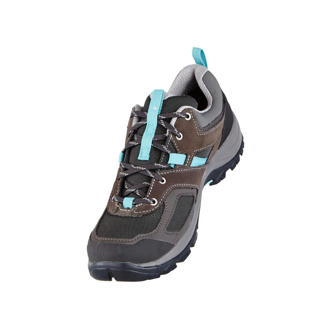 Botas impermeables de senderismo montaña grises/azules para mujer MH100 WTP - Image 30