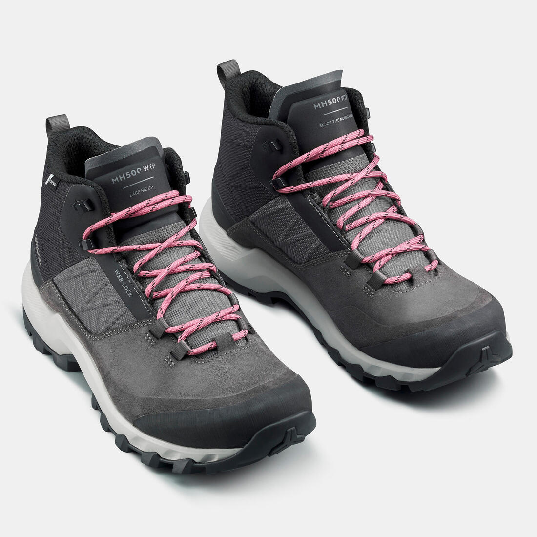 Botas impermeables de senderismo montaña - MH500 Mid verde - Mujer - Image 10