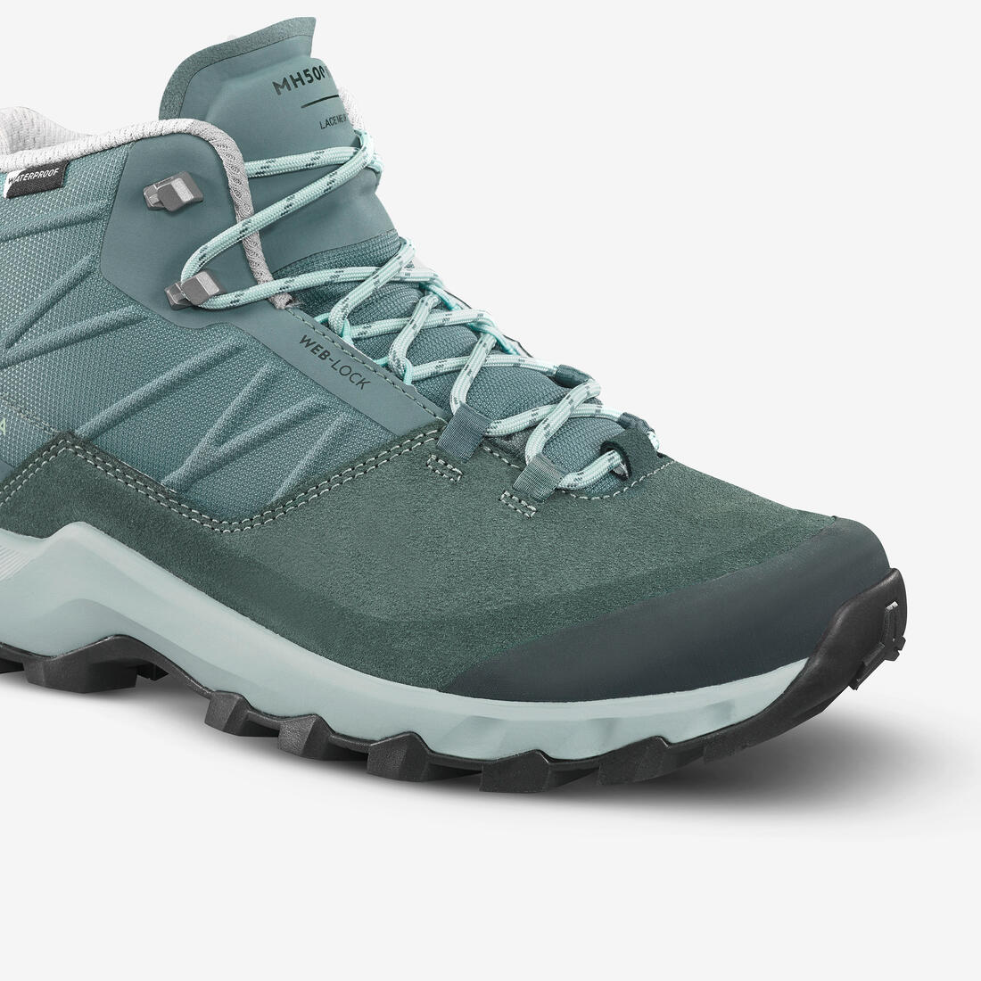 Botas impermeables de senderismo montaña - MH500 Mid verde - Mujer - Image 11