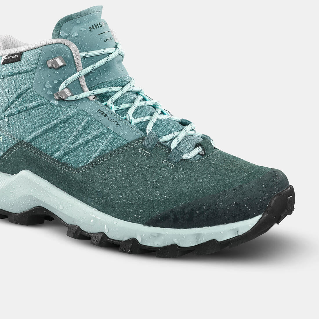 Botas impermeables de senderismo montaña - MH500 Mid verde - Mujer - Image 4