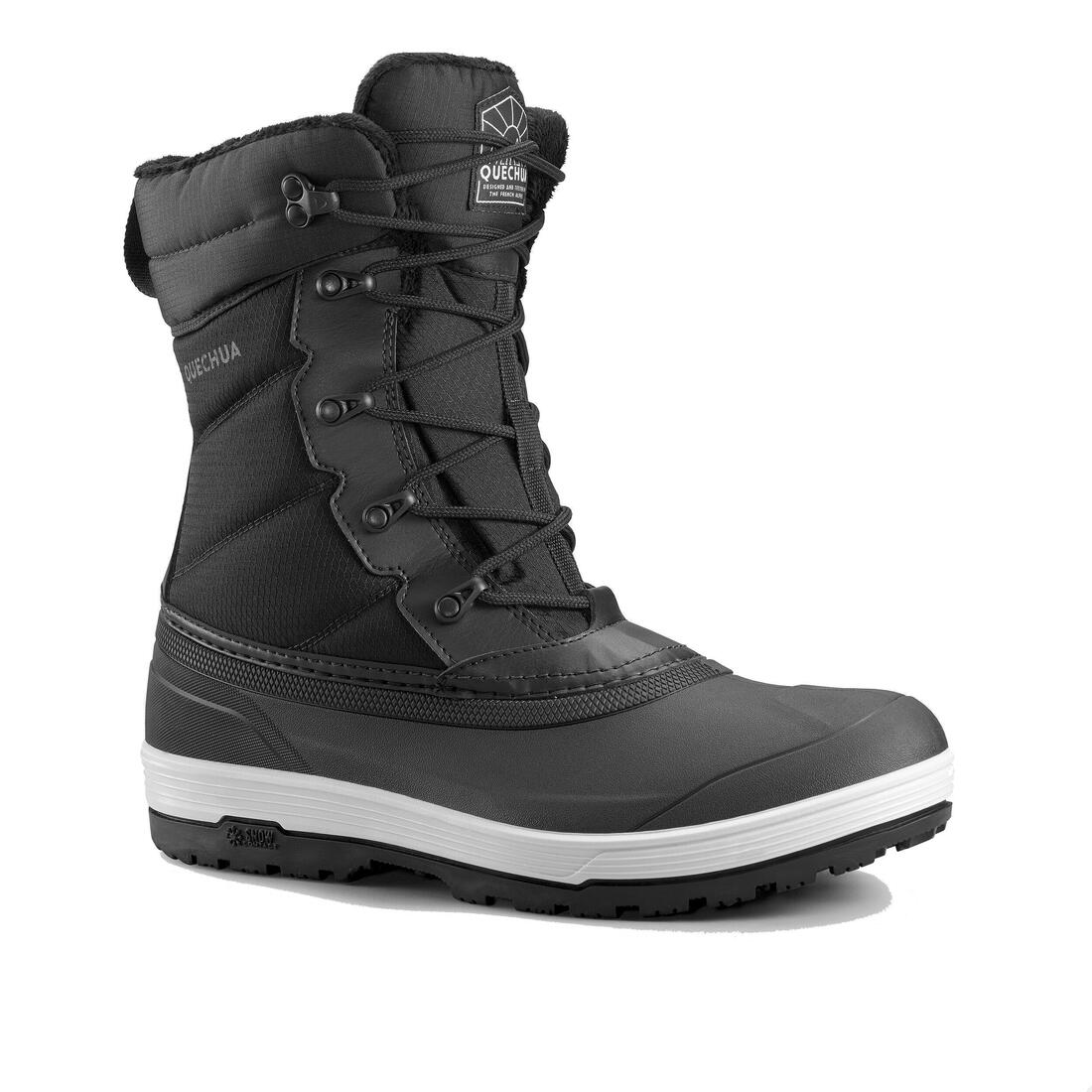 Botas nieve cálidas impermeables de senderismo - SH500 cordones - hombre
