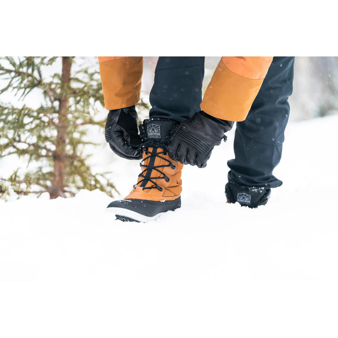 Botas nieve cálidas impermeables de senderismo - SH500 cordones - hombre - Image 10