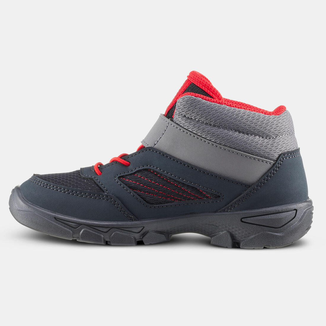 Botas senderismo niños tira autoadherente MH100 MID gris oscuro del 24 a 34 - Image 5