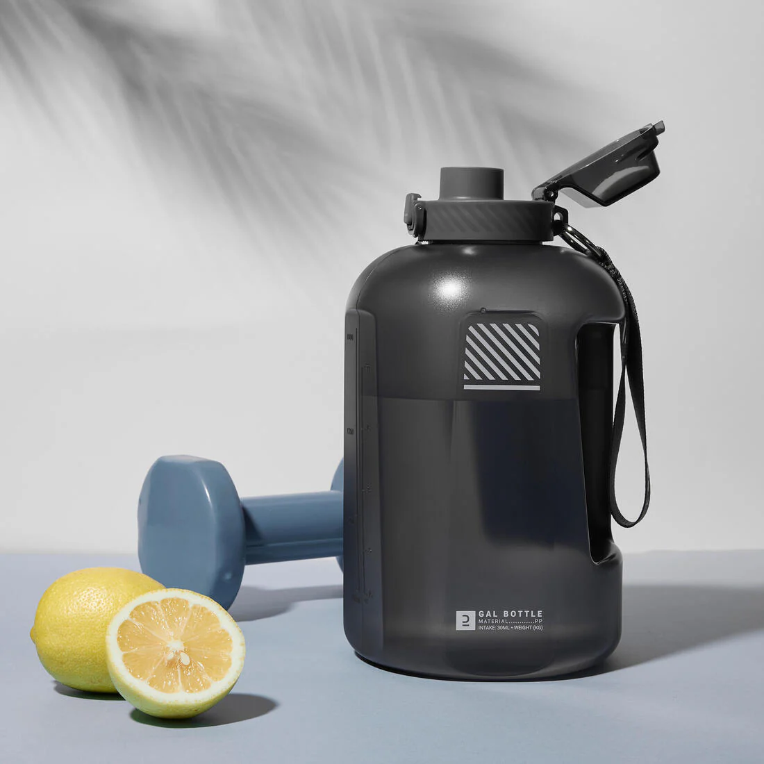 Botella de musculación de 2.2 L gris - Image 6