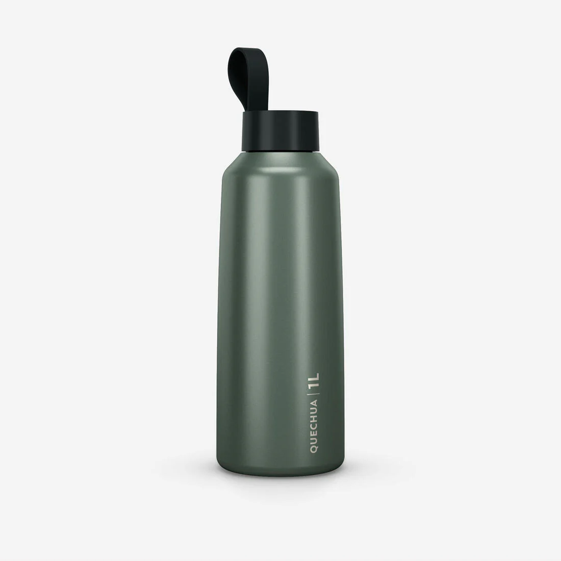 Botella de senderismo de acero inoxidable con tapón de rosca de 1 L 100