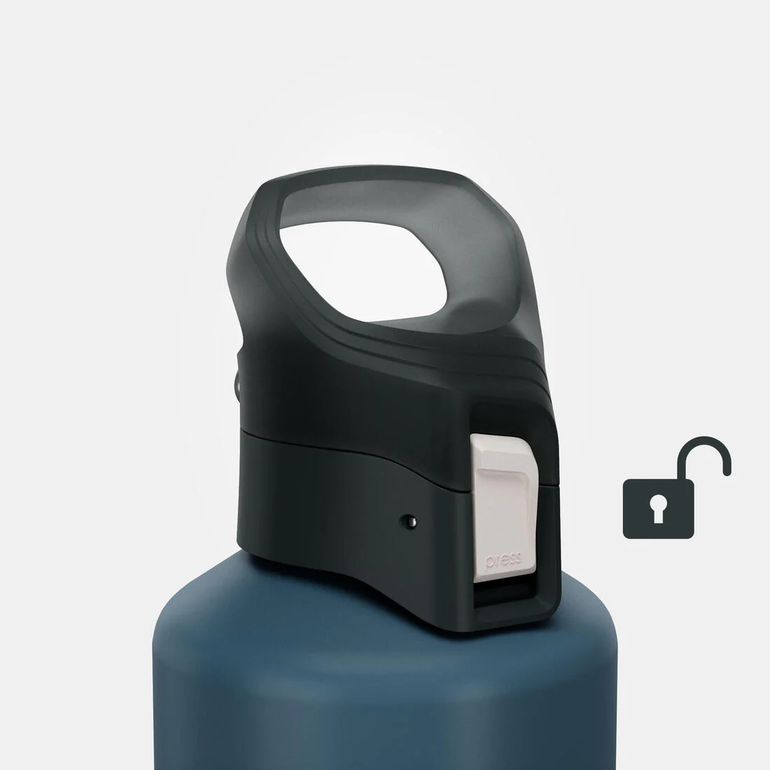 Botella de senderismo de aluminio con tapón apertura rápida de 1 L 500 - Image 18