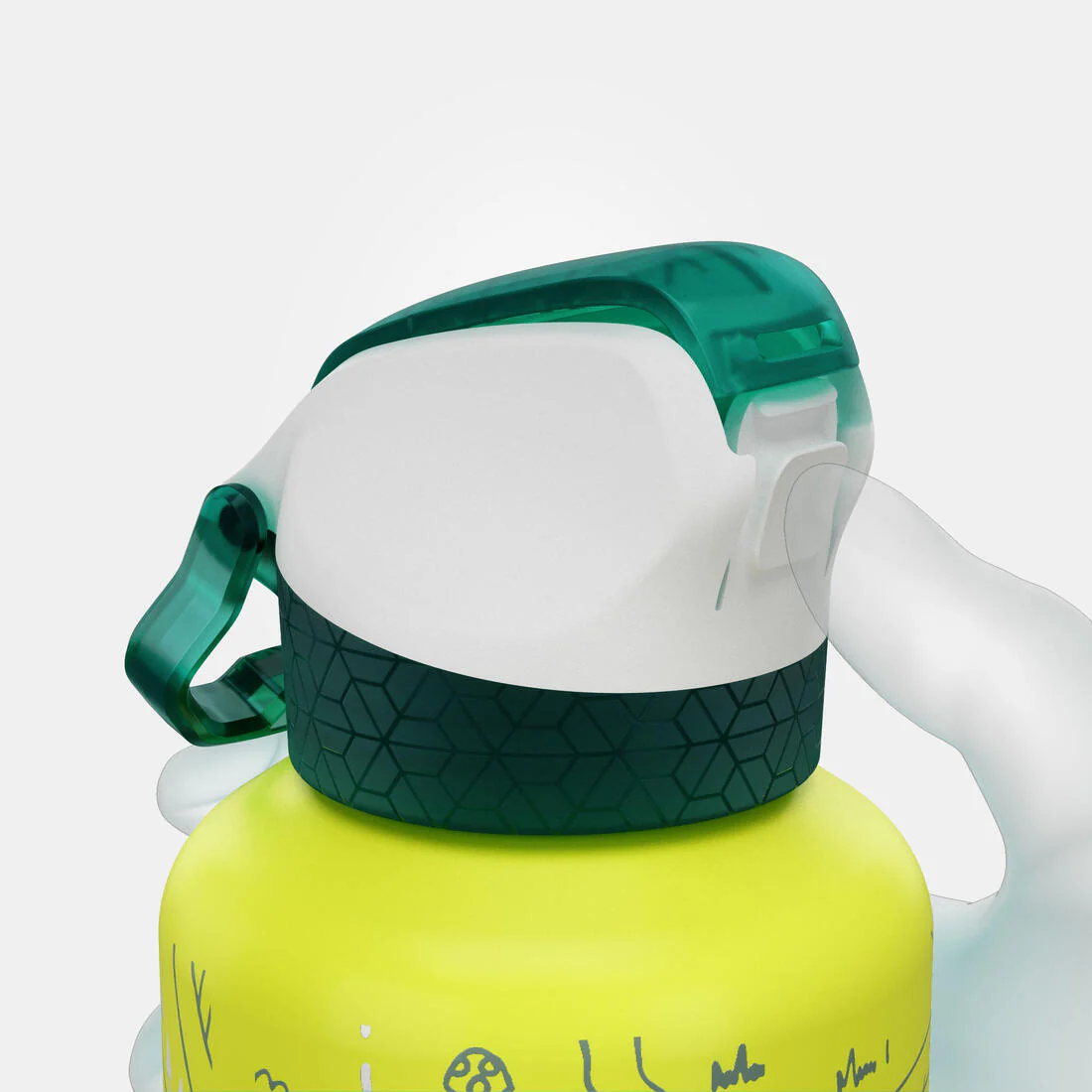 Botella de camping de aluminio con tapón instantáneo de 0.6 L para niños 500 - Image 23