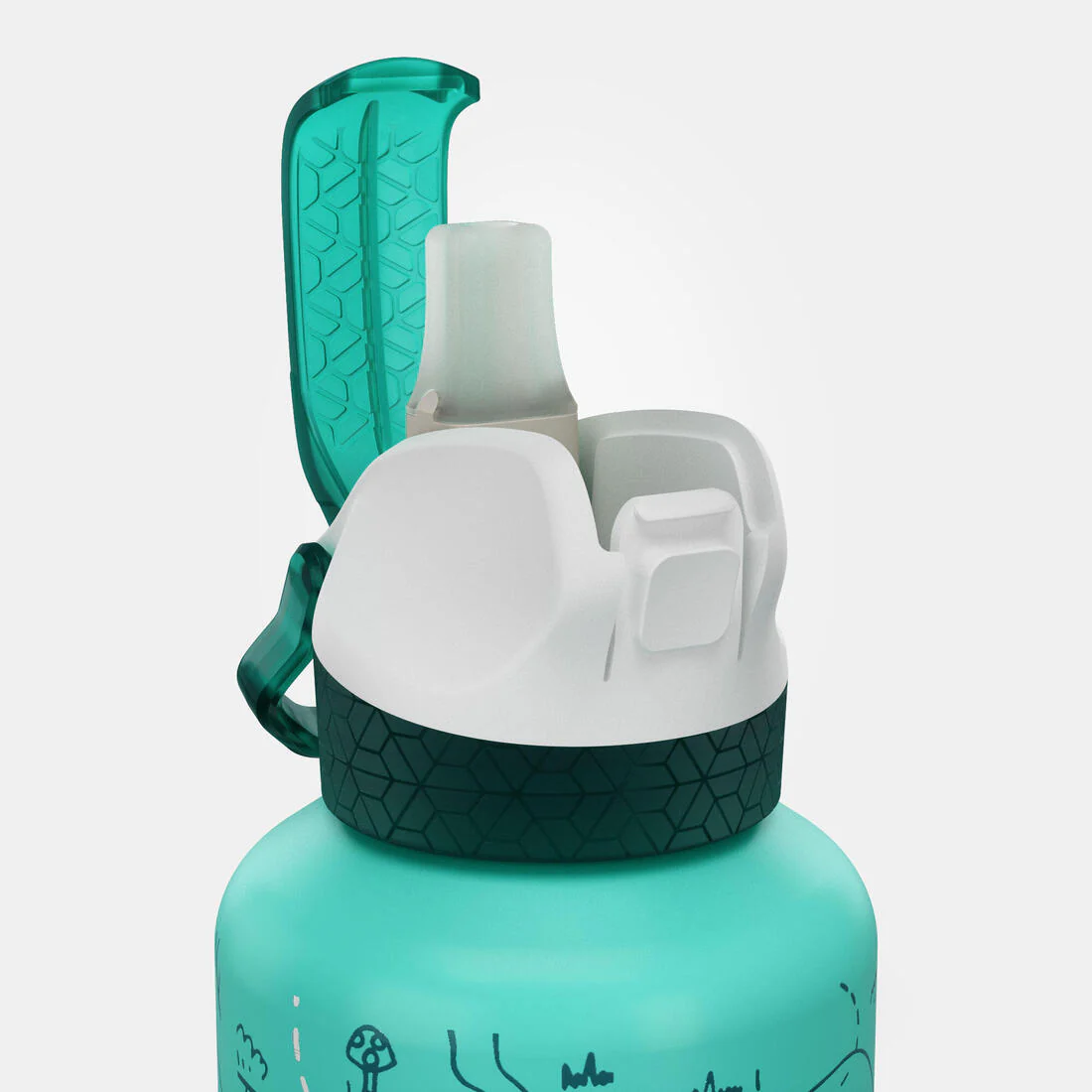 Botella de camping de aluminio con tapón instantáneo de 0.6 L para niños 500 - Image 28