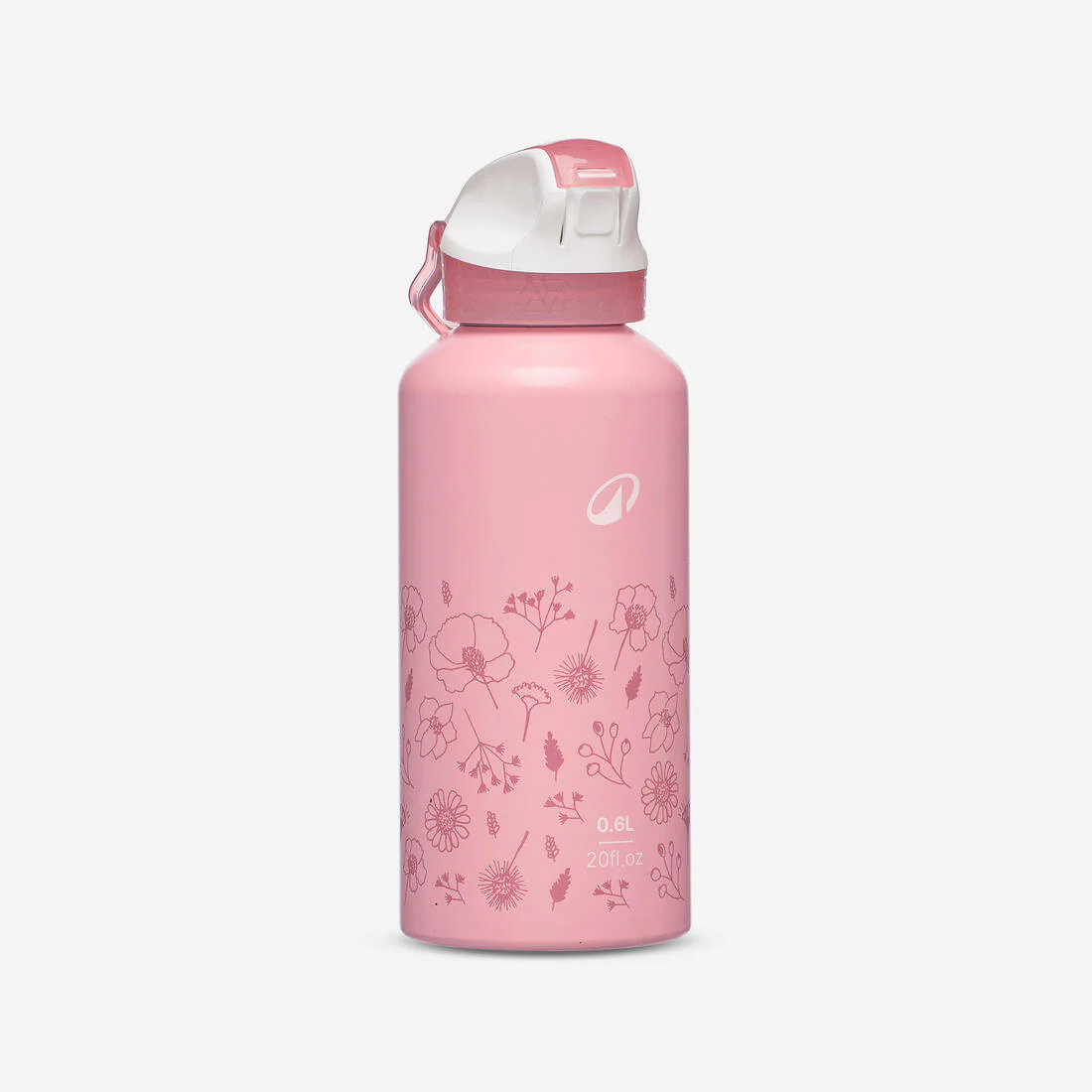 Botella de camping de aluminio con tapón instantáneo de 0.6 L para niños 500 - Image 5