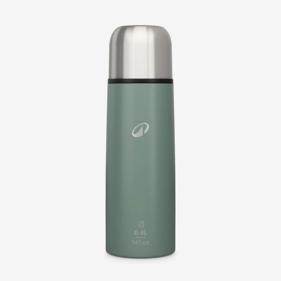 Botella isotérmica inox 0,4L con vaso para senderismo