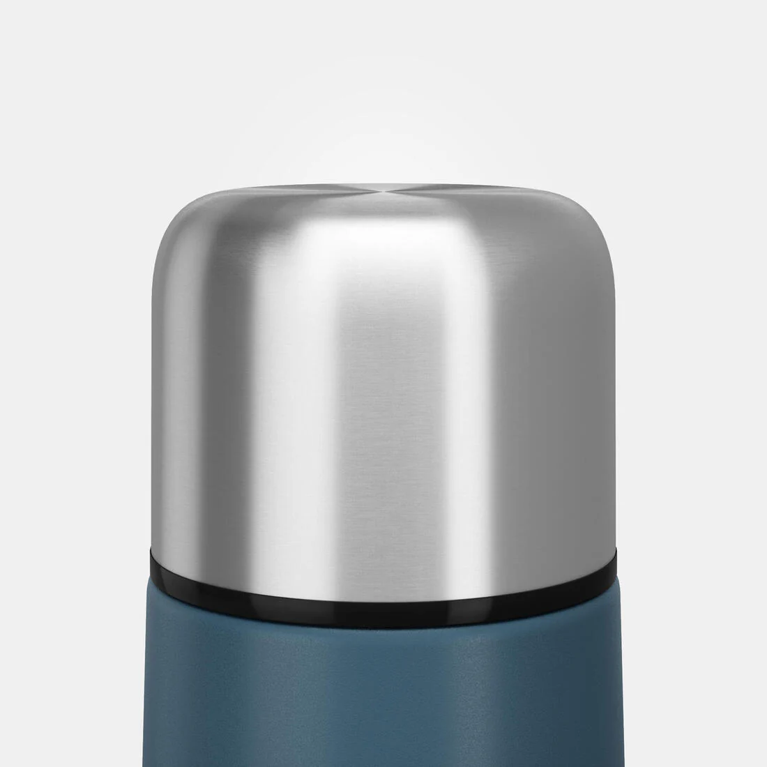 Botella isotérmica inox 1L con vaso para senderismo - azul - Image 4