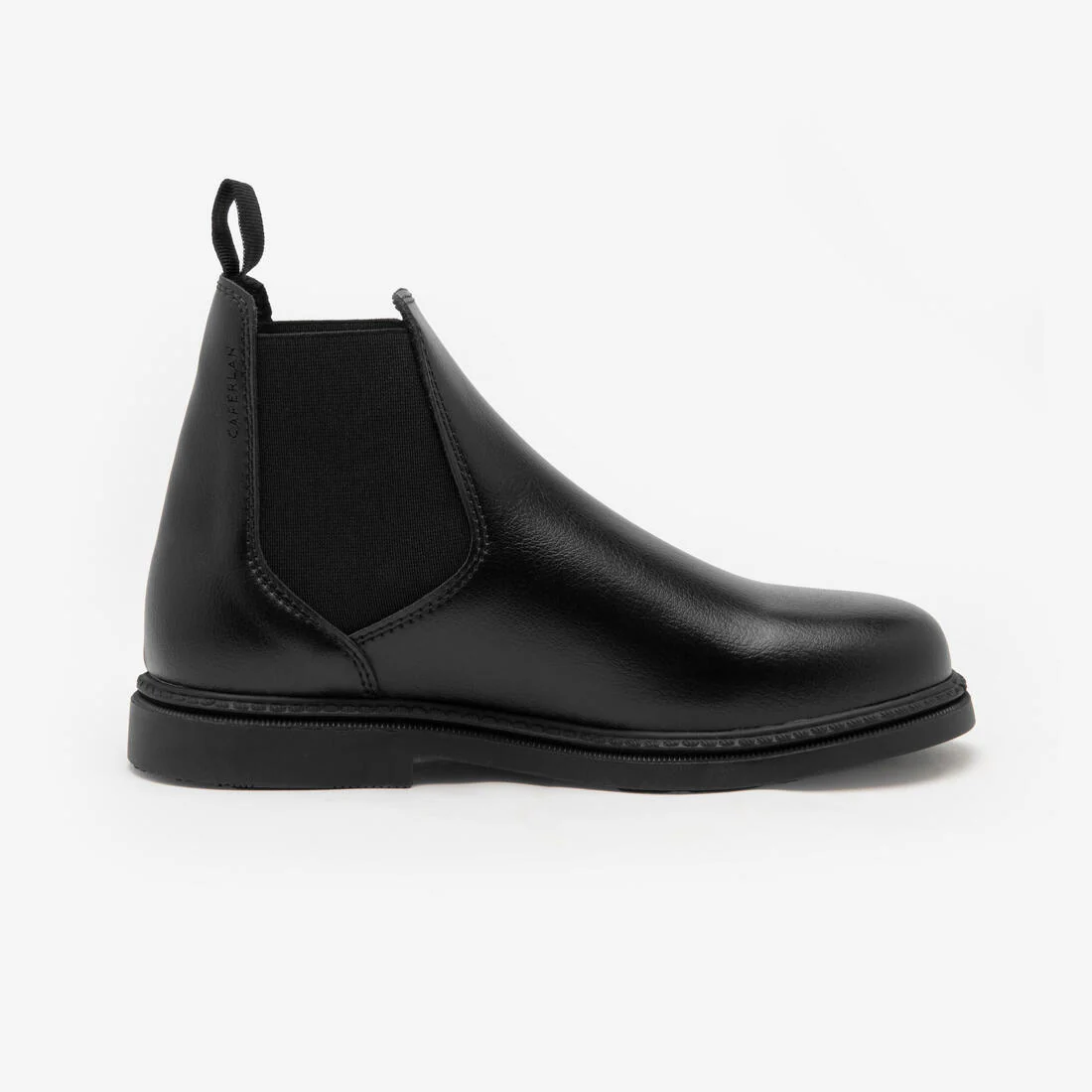 Botines de equitación de piel sintética negros para niños 500 - Image 5