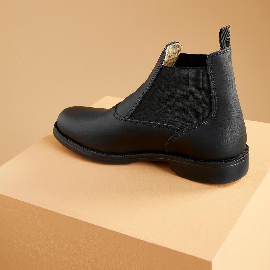 Botines equitación fouganza classic adulto y niño negro - Image 3
