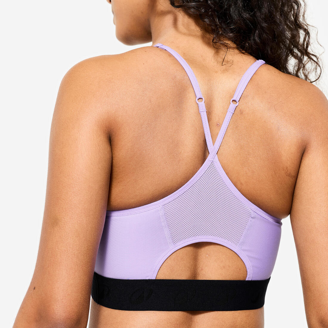 Brassiere-top de fitness con tirantes finos de sujeción ligera para mujer - Image 15