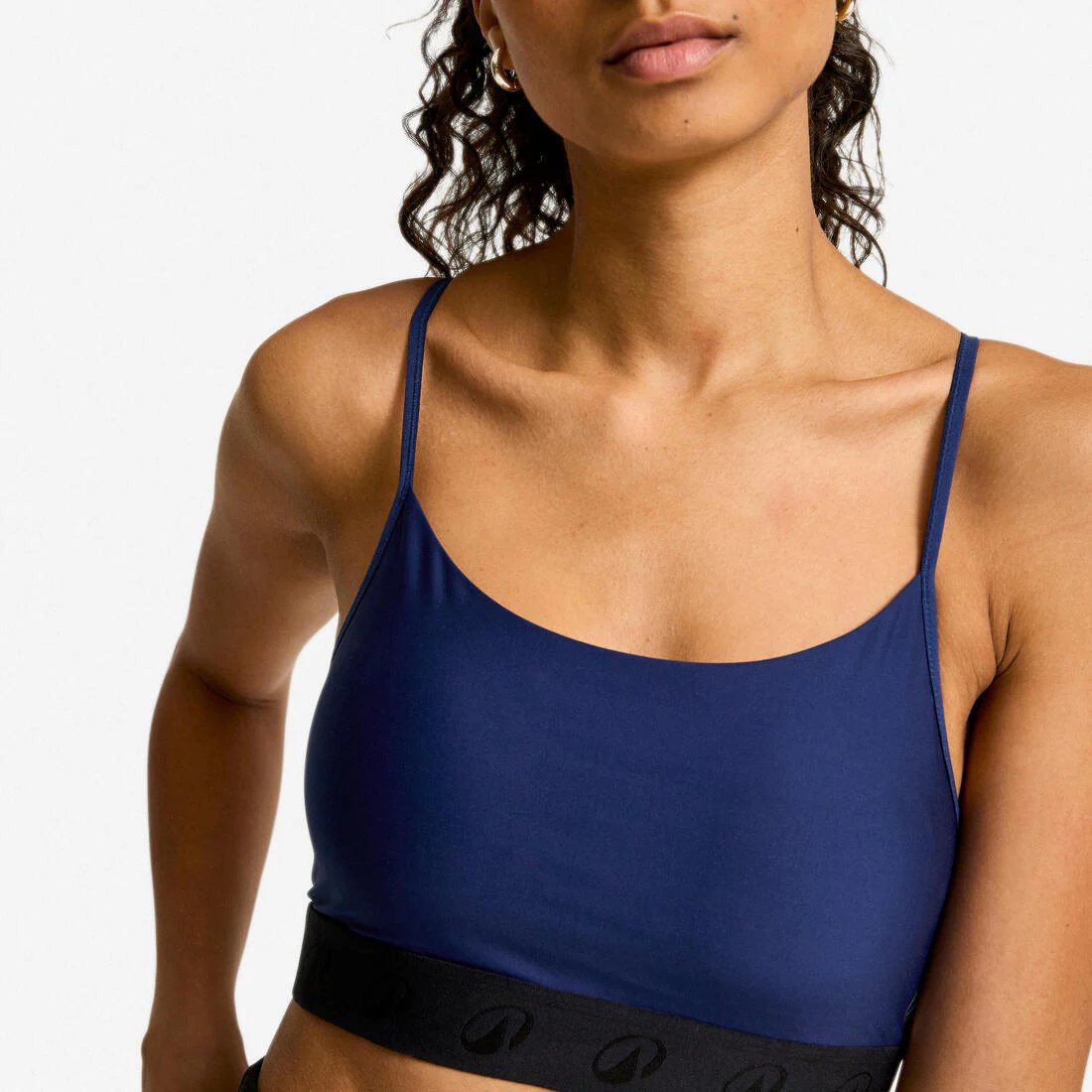 Brassiere-top de fitness con tirantes finos de sujeción ligera para mujer - Image 16