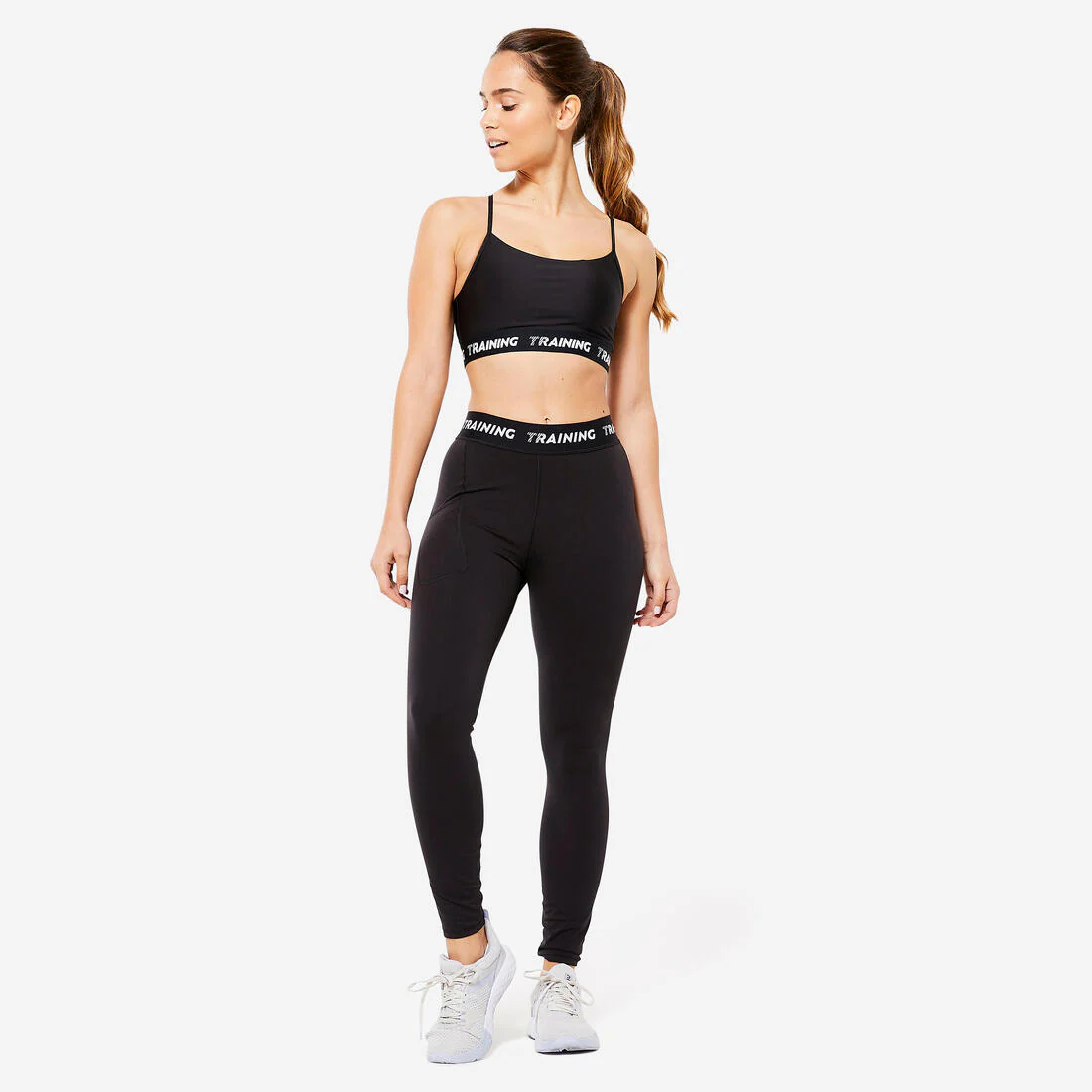 Brassiere-top de fitness con tirantes finos de sujeción ligera para mujer - Image 5