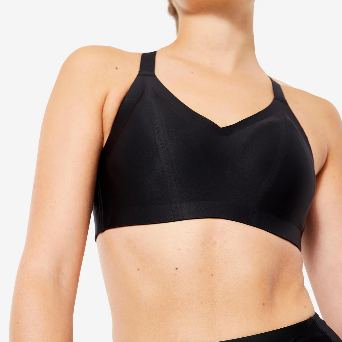 Brassiere-top invisible con copas alta sujeción Mujer - negro - Image 3