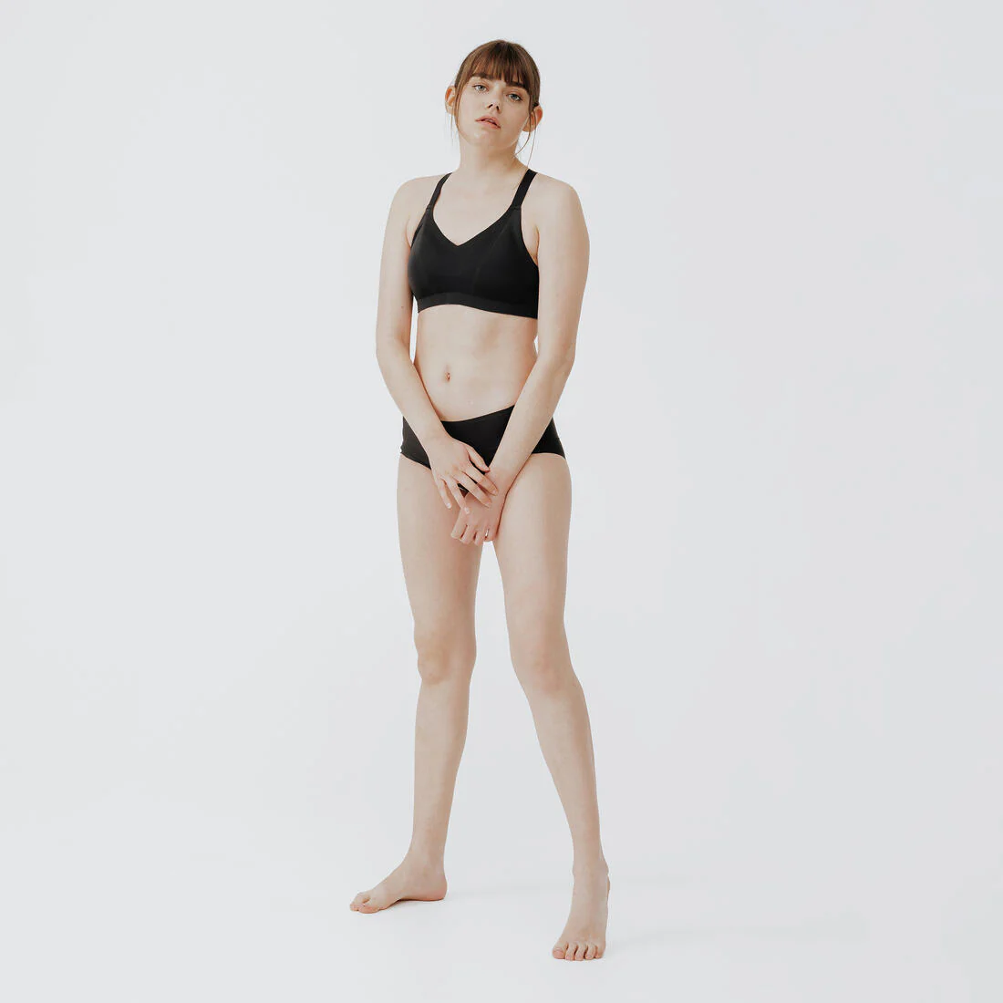 Brassiere-top invisible con copas alta sujeción Mujer - negro - Image 7