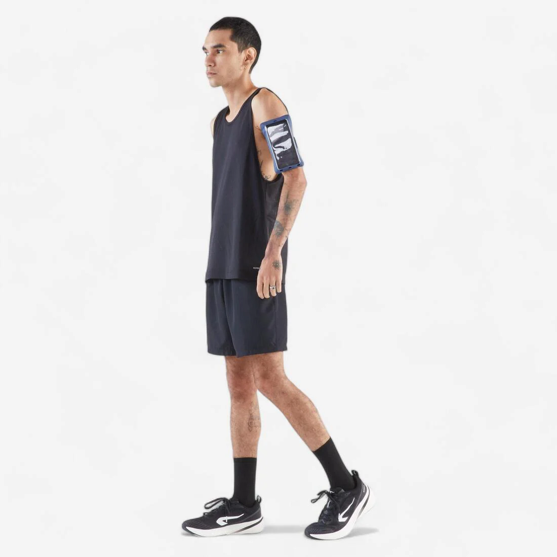 Brazalete de running para celular muy grande negro para hombre y mujer Kiprun - Image 5