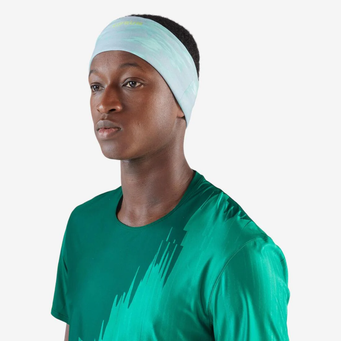 Cubrecuellos de running gris con verde unisex Kiprun - Image 20