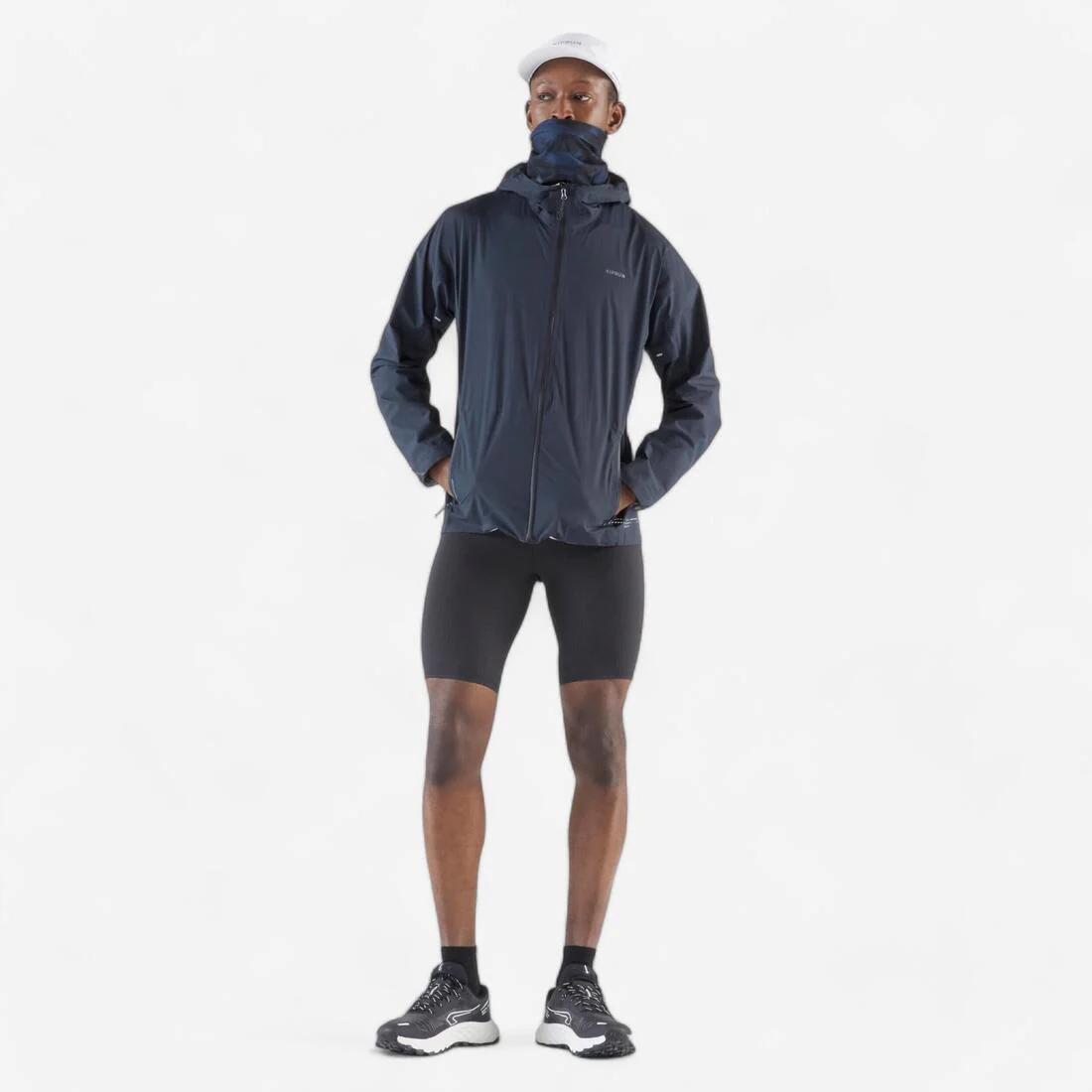 Cubrecuellos de running gris con verde unisex Kiprun - Image 33