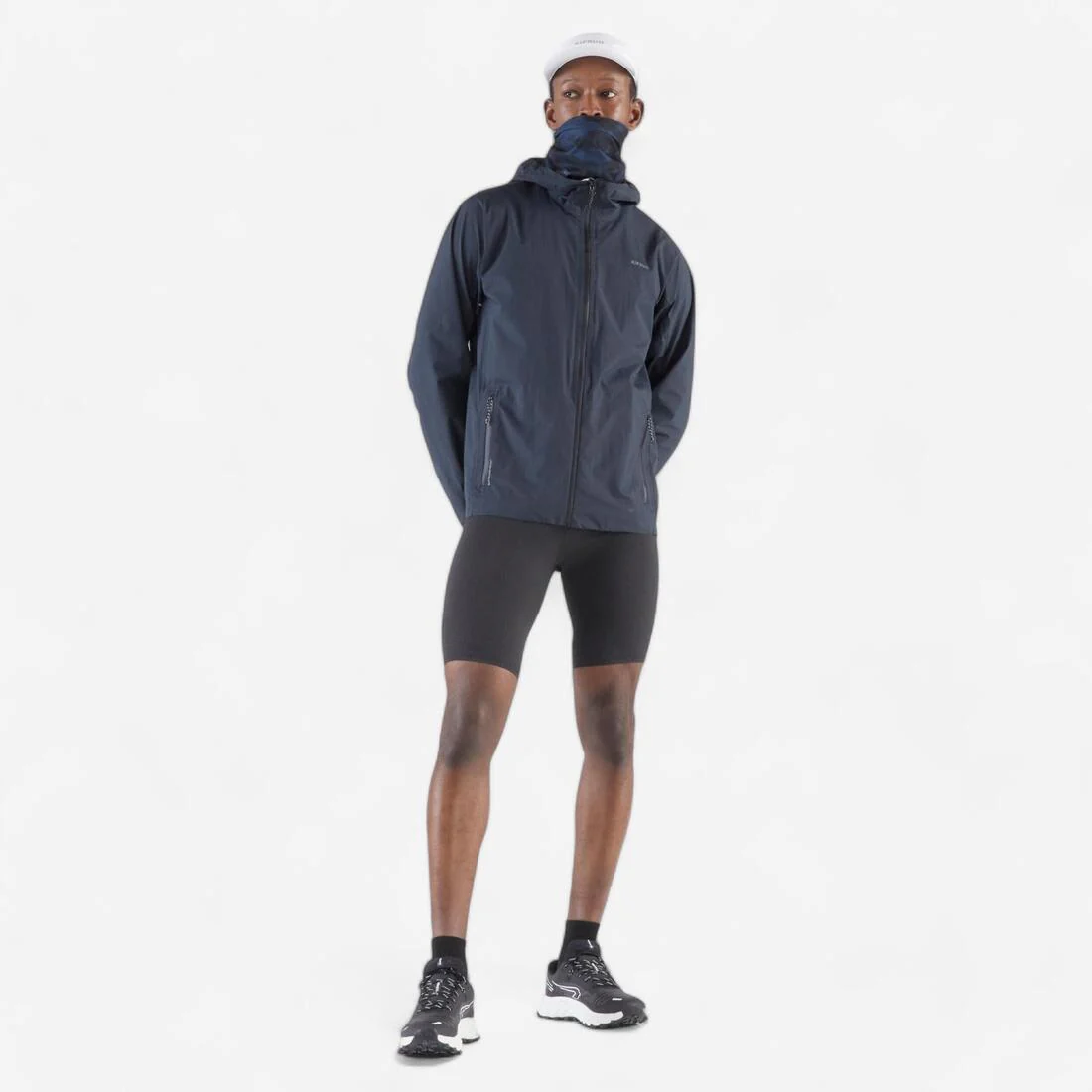 Cubrecuellos de running gris con verde unisex Kiprun - Image 36