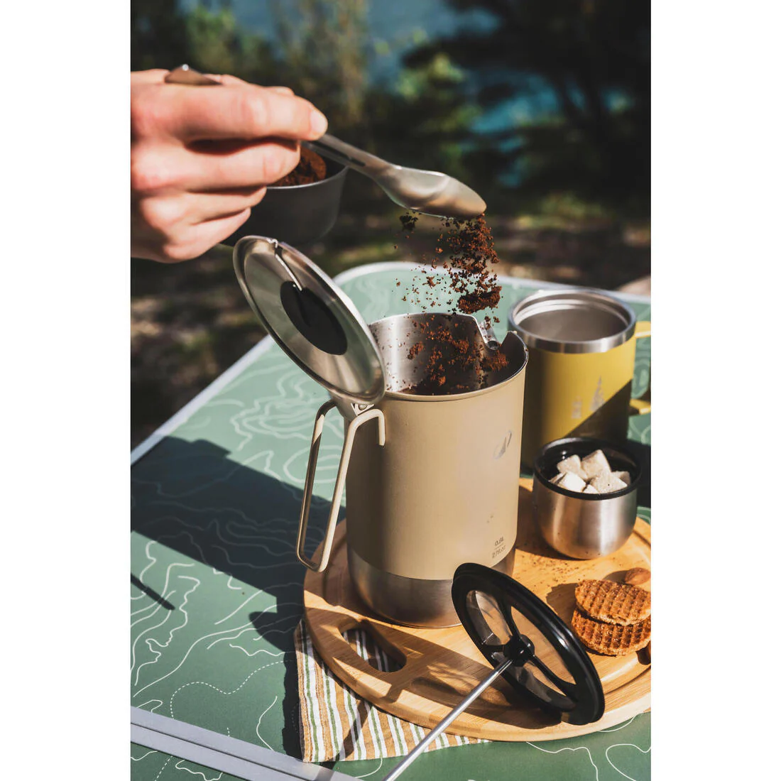 Cafetera, hervidor y tetera de camping portátil 3 en 1 de 0.6 L a 0.8 L - Image 3