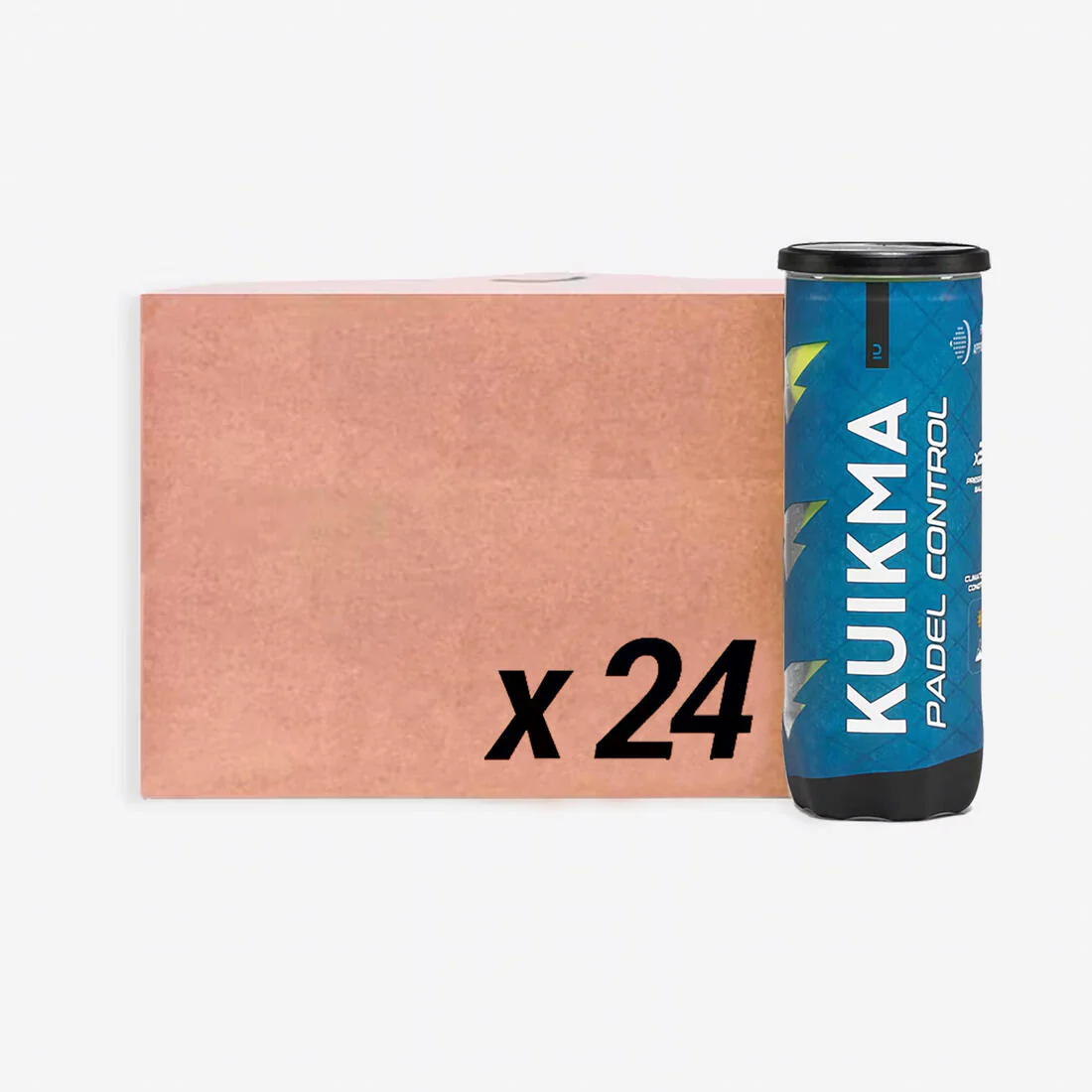 Caja de 24 tubos de 3 pelotas de pádel presurizadas Kuikma Control