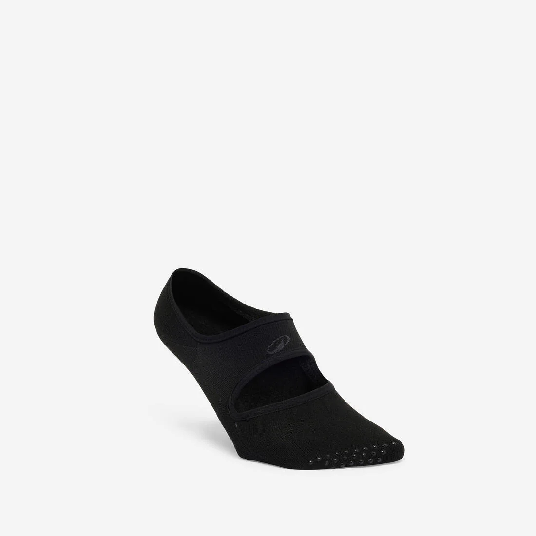 Calcetas de fitness antideslizantes negras para mujer