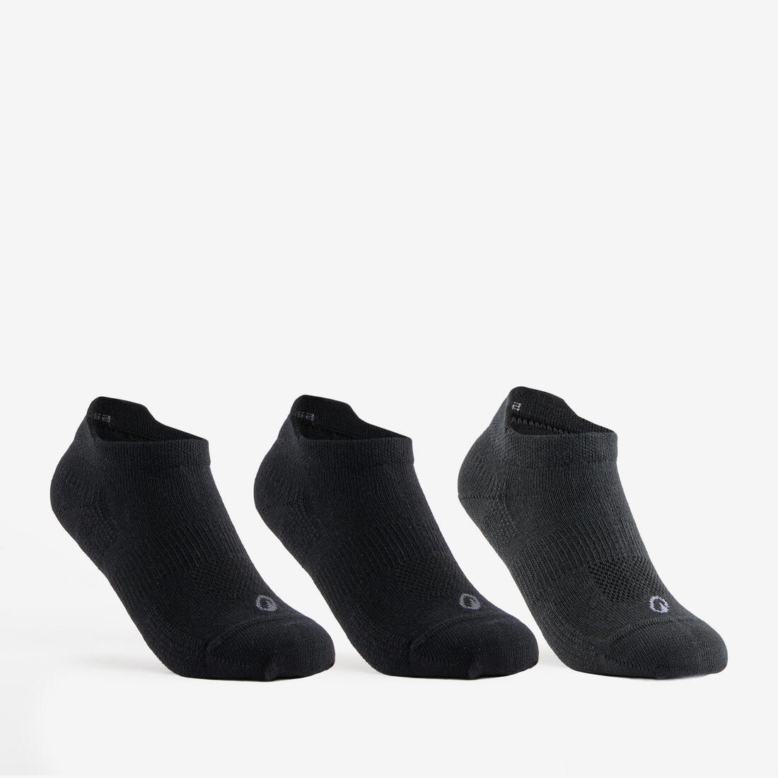 Calcetines cortos blanco y para niños Artengo RS 160 x3