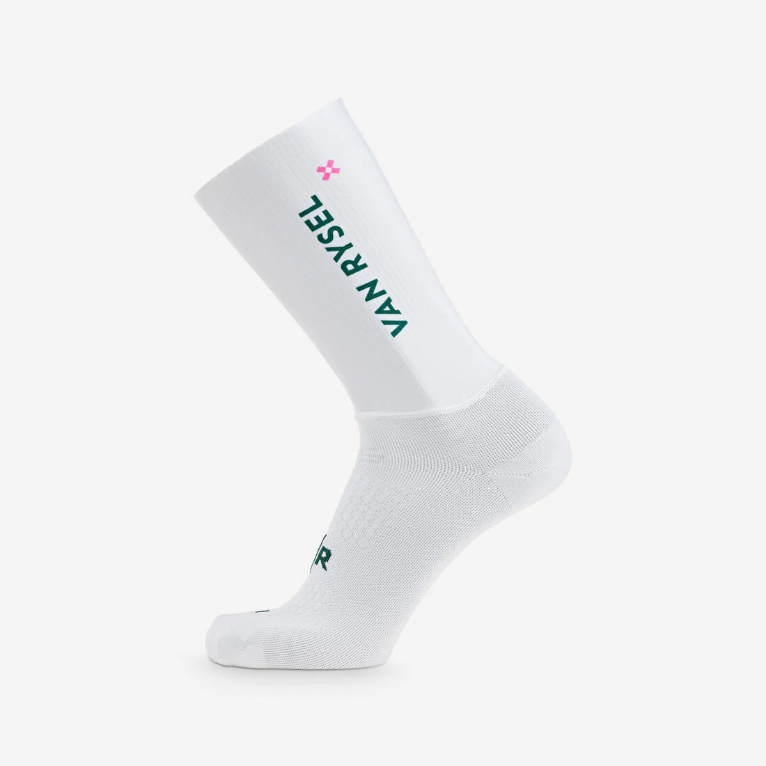 Calcetines de ciclismo de carretera blancos RCR R